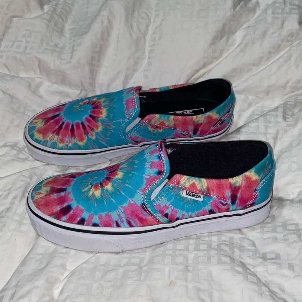 Like new vans Asher tie dye slip on - Picture 2 of 13